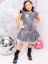 Little Girls Silver Sequin Ruffle Tutu Flower Girl Dress 2-6 - SophiasStyle.com